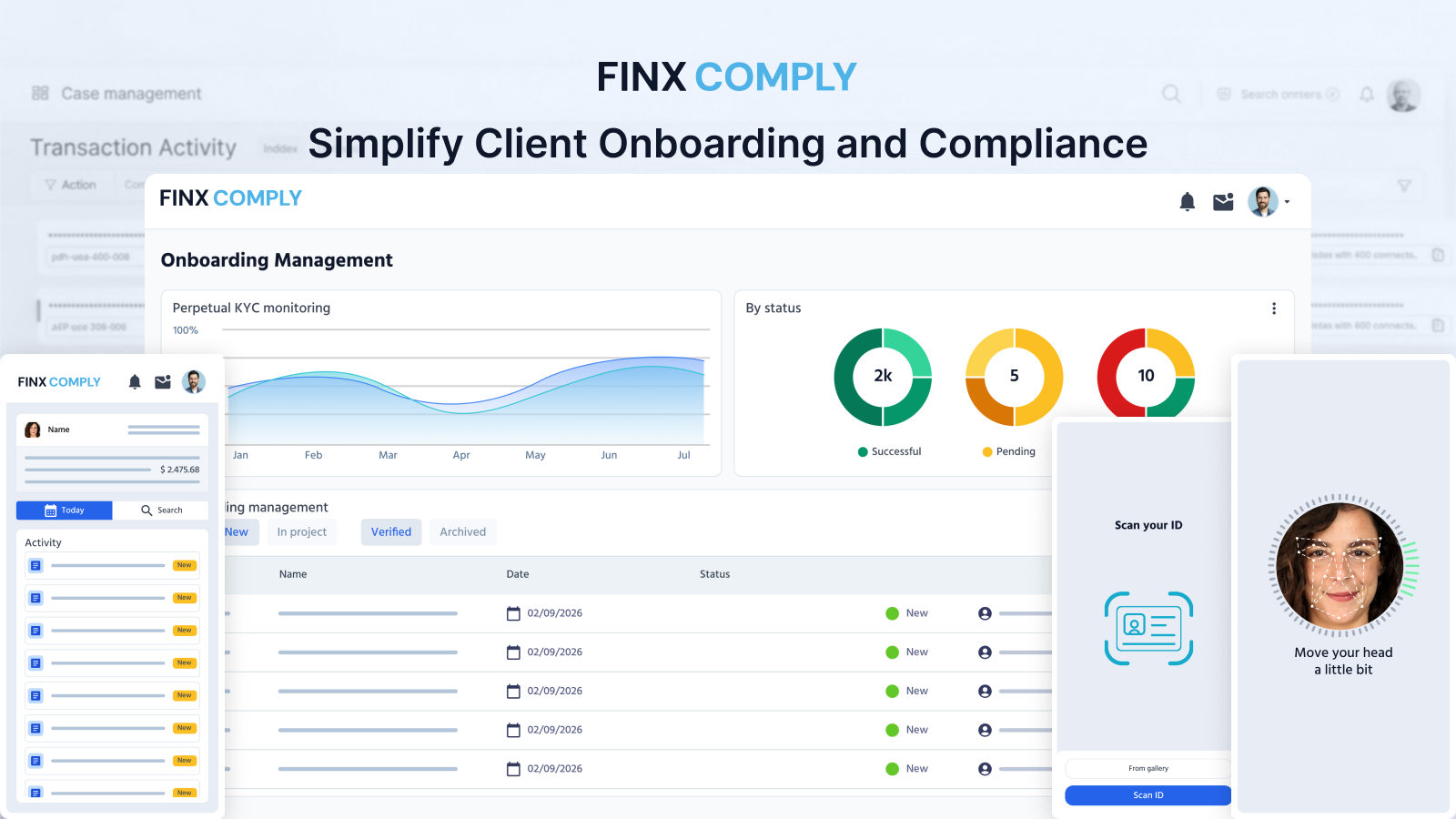 FINX Comply — KYC process flowchart